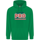 I Put the Pro In Procrastination Procrastinate Mens 80% Cotton Hoodie Irish Green