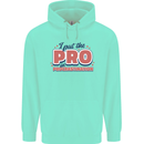 I Put the Pro In Procrastination Procrastinate Mens 80% Cotton Hoodie Peppermint