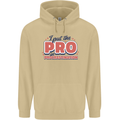 I Put the Pro In Procrastination Procrastinate Mens 80% Cotton Hoodie Sand