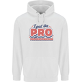 I Put the Pro In Procrastination Procrastinate Mens 80% Cotton Hoodie White