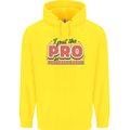 I Put the Pro In Procrastination Procrastinate Mens 80% Cotton Hoodie Yellow
