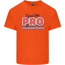 I Put the Pro In Procrastination Procrastinate Mens Cotton T-Shirt Tee Top Orange