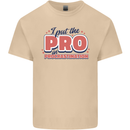 I Put the Pro In Procrastination Procrastinate Mens Cotton T-Shirt Tee Top Sand