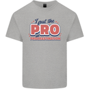 I Put the Pro In Procrastination Procrastinate Mens Cotton T-Shirt Tee Top Sports Grey