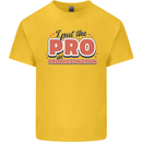 I Put the Pro In Procrastination Procrastinate Mens Cotton T-Shirt Tee Top Yellow
