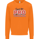 I Put the Pro In Procrastination Procrastinate Mens Sweatshirt Jumper Orange