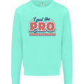 I Put the Pro In Procrastination Procrastinate Mens Sweatshirt Jumper Peppermint