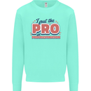 I Put the Pro In Procrastination Procrastinate Mens Sweatshirt Jumper Peppermint