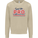 I Put the Pro In Procrastination Procrastinate Mens Sweatshirt Jumper Sand