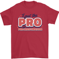 I Put the Pro In Procrastination Procrastinate Mens T-Shirt 100% Cotton Red