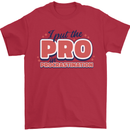 I Put the Pro In Procrastination Procrastinate Mens T-Shirt 100% Cotton Red