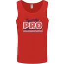 I Put the Pro In Procrastination Procrastinate Mens Vest Tank Top Red
