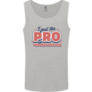 I Put the Pro In Procrastination Procrastinate Mens Vest Tank Top Sports Grey