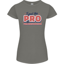 I Put the Pro In Procrastination Procrastinate Womens Petite Cut T-Shirt Charcoal