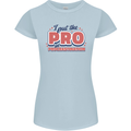 I Put the Pro In Procrastination Procrastinate Womens Petite Cut T-Shirt Light Blue