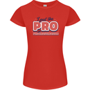 I Put the Pro In Procrastination Procrastinate Womens Petite Cut T-Shirt Red