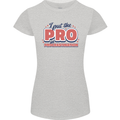 I Put the Pro In Procrastination Procrastinate Womens Petite Cut T-Shirt Sports Grey