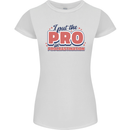 I Put the Pro In Procrastination Procrastinate Womens Petite Cut T-Shirt White