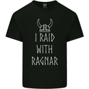 I Raid With Ragnar The Vikings Valhalla Kids T-Shirt Childrens Black