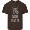 I Raid With Ragnar The Vikings Valhalla Kids T-Shirt Childrens Chocolate
