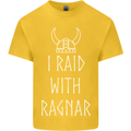 I Raid With Ragnar The Vikings Valhalla Kids T-Shirt Childrens Yellow