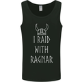 I Raid With Ragnar The Vikings Valhalla Mens Vest Tank Top Black