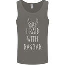 I Raid With Ragnar The Vikings Valhalla Mens Vest Tank Top Charcoal