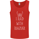 I Raid With Ragnar The Vikings Valhalla Mens Vest Tank Top Red