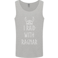 I Raid With Ragnar The Vikings Valhalla Mens Vest Tank Top Sports Grey