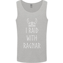 I Raid With Ragnar The Vikings Valhalla Mens Vest Tank Top Sports Grey