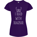 I Raid With Ragnar The Vikings Valhalla Womens Petite Cut T-Shirt Purple