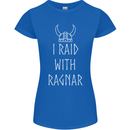 I Raid With Ragnar The Vikings Valhalla Womens Petite Cut T-Shirt Royal Blue