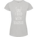 I Raid With Ragnar The Vikings Valhalla Womens Petite Cut T-Shirt Sports Grey