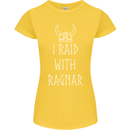 I Raid With Ragnar The Vikings Valhalla Womens Petite Cut T-Shirt Yellow