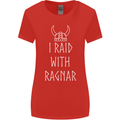 I Raid With Ragnar The Vikings Valhalla Womens Wider Cut T-Shirt Red