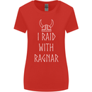 I Raid With Ragnar The Vikings Valhalla Womens Wider Cut T-Shirt Red