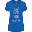 I Raid With Ragnar The Vikings Valhalla Womens Wider Cut T-Shirt Royal Blue