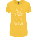 I Raid With Ragnar The Vikings Valhalla Womens Wider Cut T-Shirt Yellow