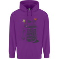 I Run On Coffee and Christmas Cheer Skull Childrens Kids Hoodie Purple