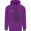 I Run On Coffee and Christmas Cheer Skull Childrens Kids Hoodie Purple