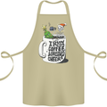 I Run On Coffee and Christmas Cheer Skull Cotton Apron 100% Organic Khaki