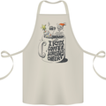 I Run On Coffee and Christmas Cheer Skull Cotton Apron 100% Organic Natural