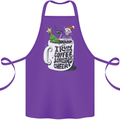 I Run On Coffee and Christmas Cheer Skull Cotton Apron 100% Organic Purple