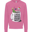 I Run On Coffee and Christmas Cheer Skull Mens Sweatshirt Jumper Azalea