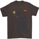 I Run On Coffee and Christmas Cheer Skull Mens T-Shirt Cotton Gildan Dark Chocolate