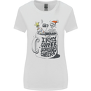 I Run On Coffee and Christmas Cheer Skull Womens Wider Cut T-Shirt White
