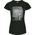 I See Humans but No Humanity Banksy Art Womens Petite Cut T-Shirt Black