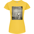 I See Humans but No Humanity Banksy Art Womens Petite Cut T-Shirt Yellow
