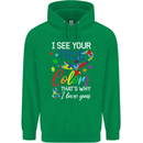I See Your True Colours Autism Autistic Childrens Kids Hoodie Irish Green