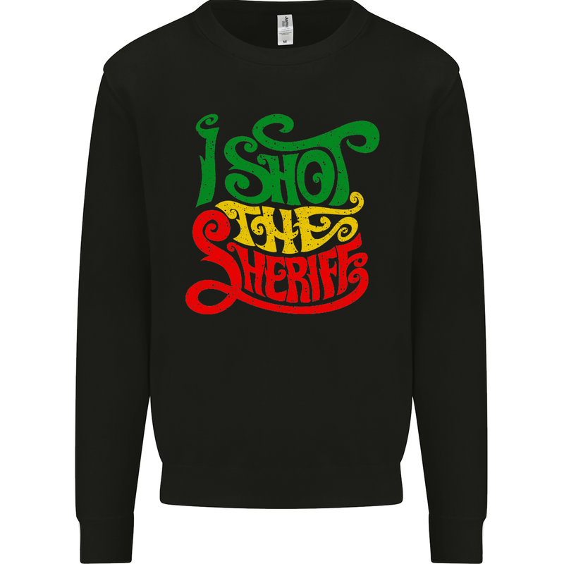 I Shot the Sheriff Bob Marley Kids Sweatshirt Jumper Black